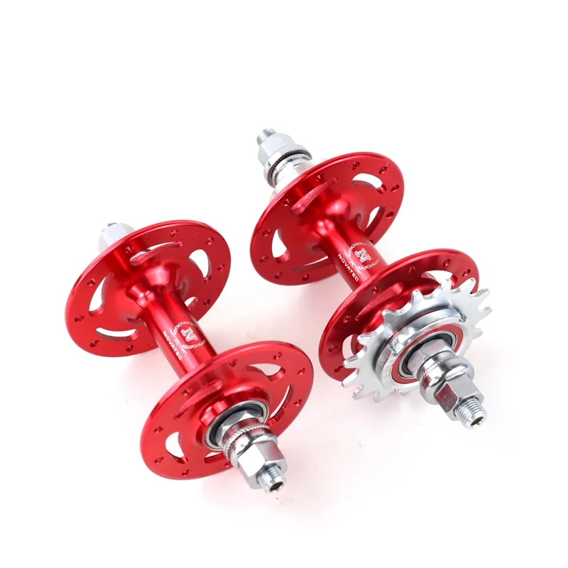 

Novatec A565SBT A566SBT 20 24 Holes Fixed Gear Bicycle Aluminum Alloy Single Speed Hub With Sprockets And Lock Nuts 13 14 15 17T