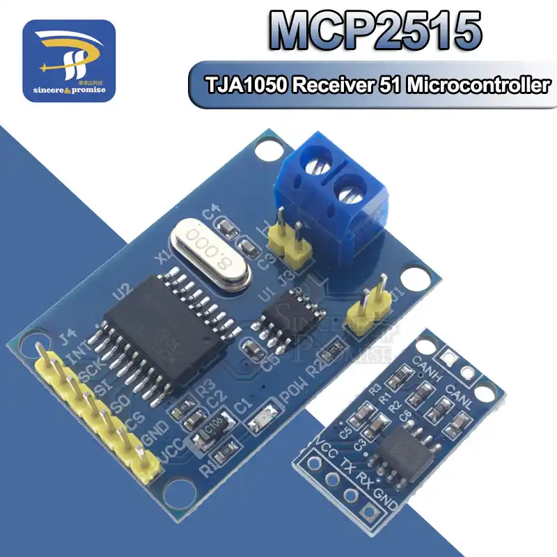 MCP2515 плата модуля драйвера CAN TJA1050 приемник SPI для интерфейса контроллера 5mcu ARM Arduino