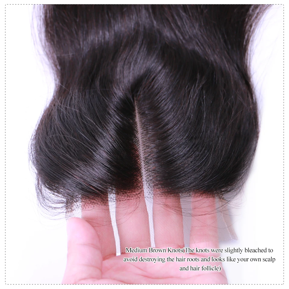Queen Hair Официальный магазин бразильские натуральные волосы закрытия 4x4 средняя