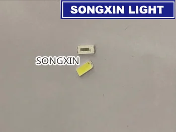 

100piece/lot FOR repair Samsung tcl LCD TV LED backlight Article lamp SMD LEDs 7030 6V Cold white light emitting diode