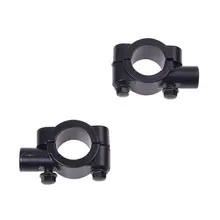 2x7/" мотоцикл велосипед зеркало на руль крепежный зажим Универсальный черный, серебристый цвет хром