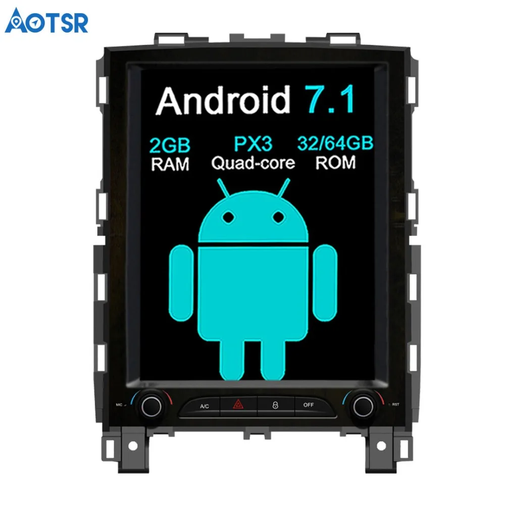 Автомобильный мультимедийный плеер Aotsr Android 7 1 в стиле Tesla с GPS навигацией для Renault
