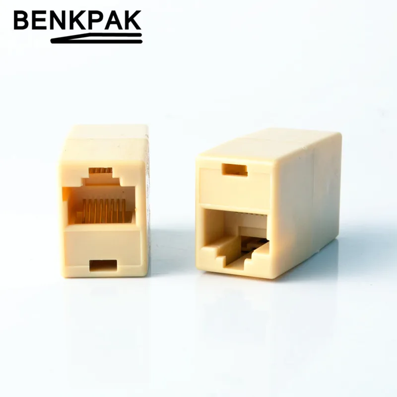 

2PCS RJ45 8P8C Double Ports Female Plug Telephone Connector