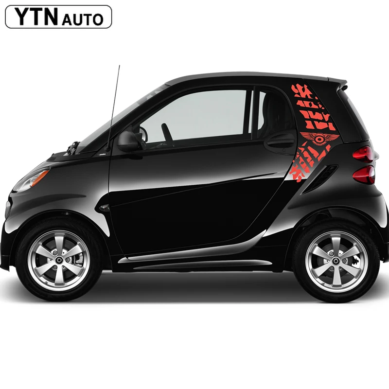 customize for smart mini 2 doors sticker car accessories decals 2pc