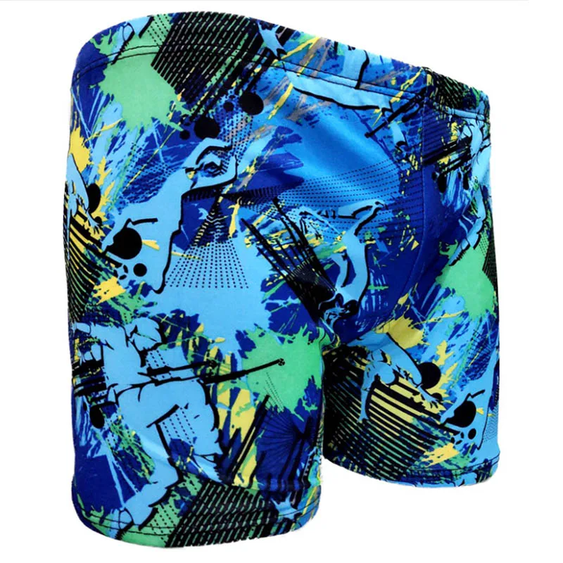 MSSNNG Мужские плавки с мультипечатным рисунком, эластичные плавки, пляжные шорты для плавания, шорты для серфинга - Цвет: 015