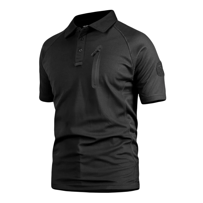 

Men Short Sleeve Fast Dry Pullover Lapel t Shirt Tops Outdoor Tactical Camping Climbing Breathable Camouflage T-Shirt Undershirt