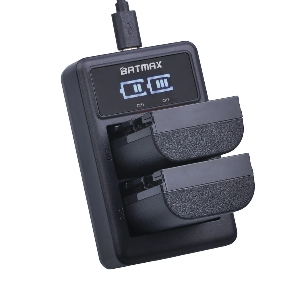 Batmax LP-E6 LPE6 LP-E6N Сделано в Японии ячеек батарея+ светодиодный двойной USB зарядное устройство для Canon EOS 5D Mark II III 5DS 5DSR 6D 7D 60D 60Da