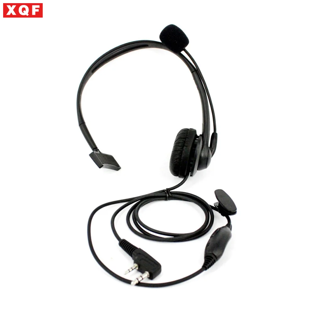 XQF микрофон 2 Pin PTT наушники гарнитура для walkie talkie Baofeng UV 5R 5RA B5 B6 BF 666S 888S 82 TG UV2|headset for