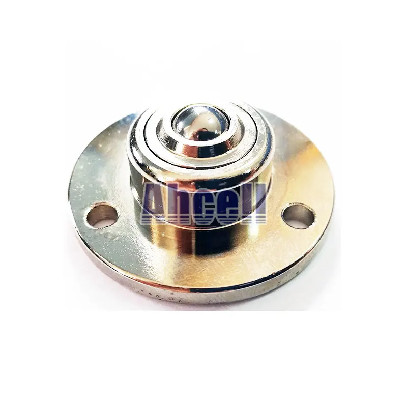 

IS-10 Small Pop-up Flange Mount Track Roller Wheel IS10 Heavy Deck Floor Caster wheel Mini Solid Steel Ball Transfer Bearing