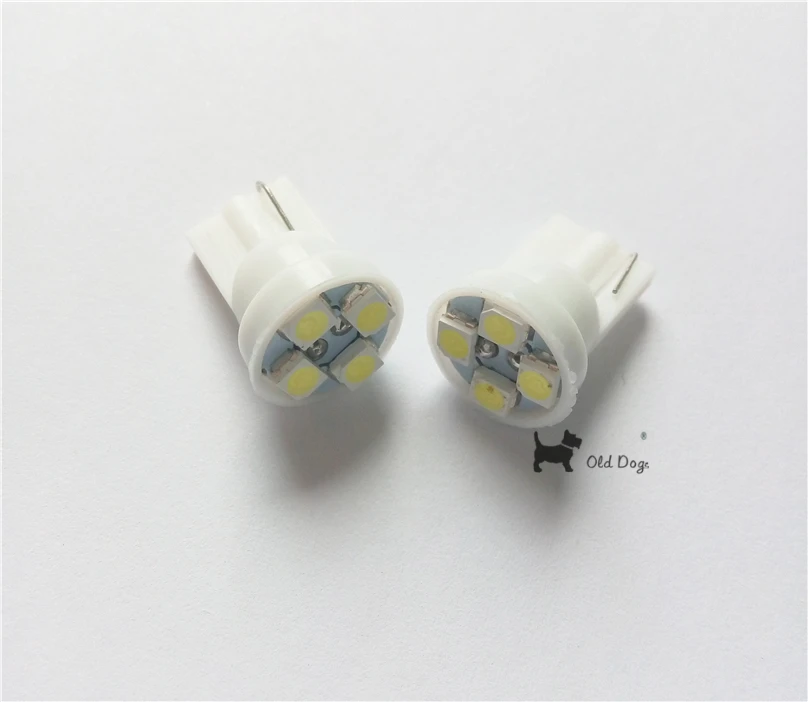 100 шт. автомобильный стайлинг T10 4SMD автомобильные светодиодные лампы 1210 3528