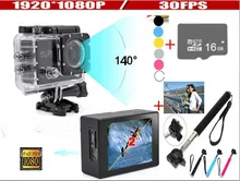New 2017 W9 Action Camera 12MP Full HD digital camera 1080P 30FPS 2.0″LCD Diving 30M Waterproof sport DV