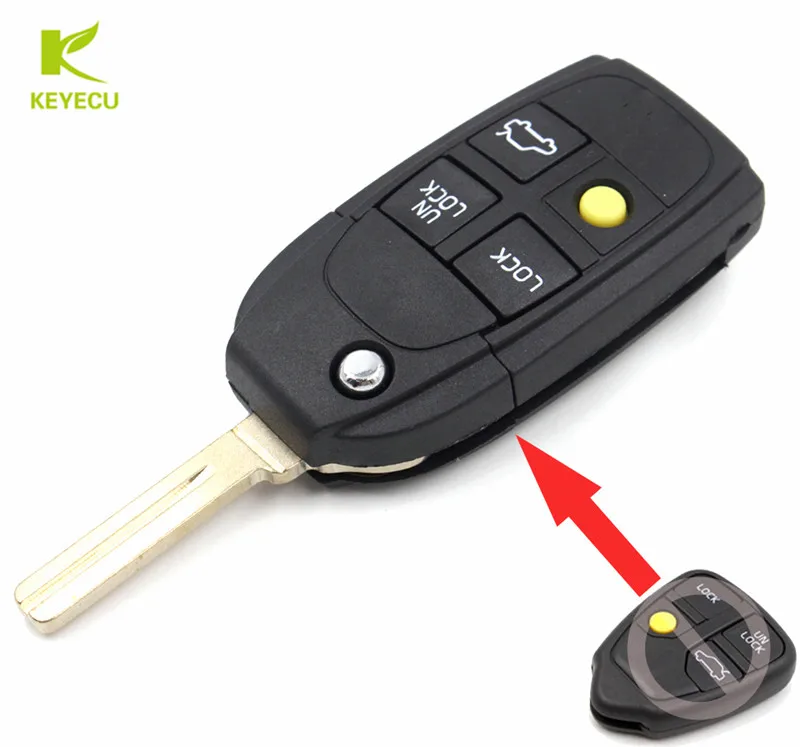 KEYECU новый модифицированный раскладной чехол для ключа с дистанционным