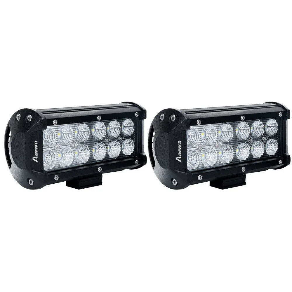 

2Pcs LED Flood Light Pods 36W LED Light Bar Flood Beam Driving Fog Working Light Off Road Truck ATV Car Lights Bar