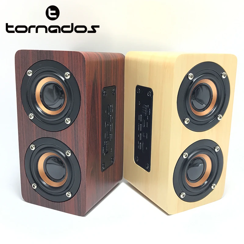 Деревянный беспроводной Bluetooth динамик Портативный hifi шок бас Altavoz TF caixa де сом Саундбар для iPhone Sumsung Xiaomi