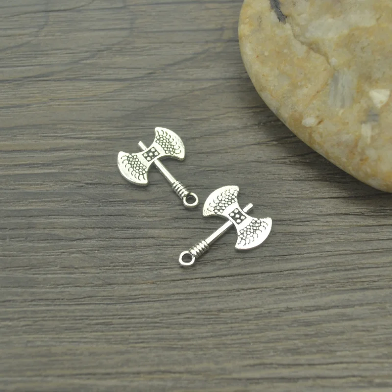 

25pcs Charms metal ax,Antique Making pendant fit,Vintage Tibetan Silver,jewelry DIY bracelet necklace 21*16mm 4449A