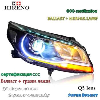 

Hireno Headlamp for 2012-2014 Chevrolet Malibu Headlight Assembly LED DRL Angel Lens Double Beam HID Xenon 2pcs