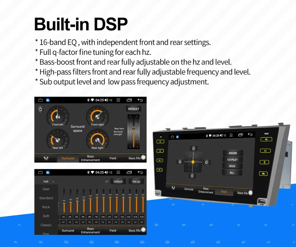 Perfect JOYING 2 din Android 8.1 Car GPS radio Stereo touch screen Bluetooth Autoradio No DVD for Toyota Camry/Aurion 2007 2008 to 2011 6