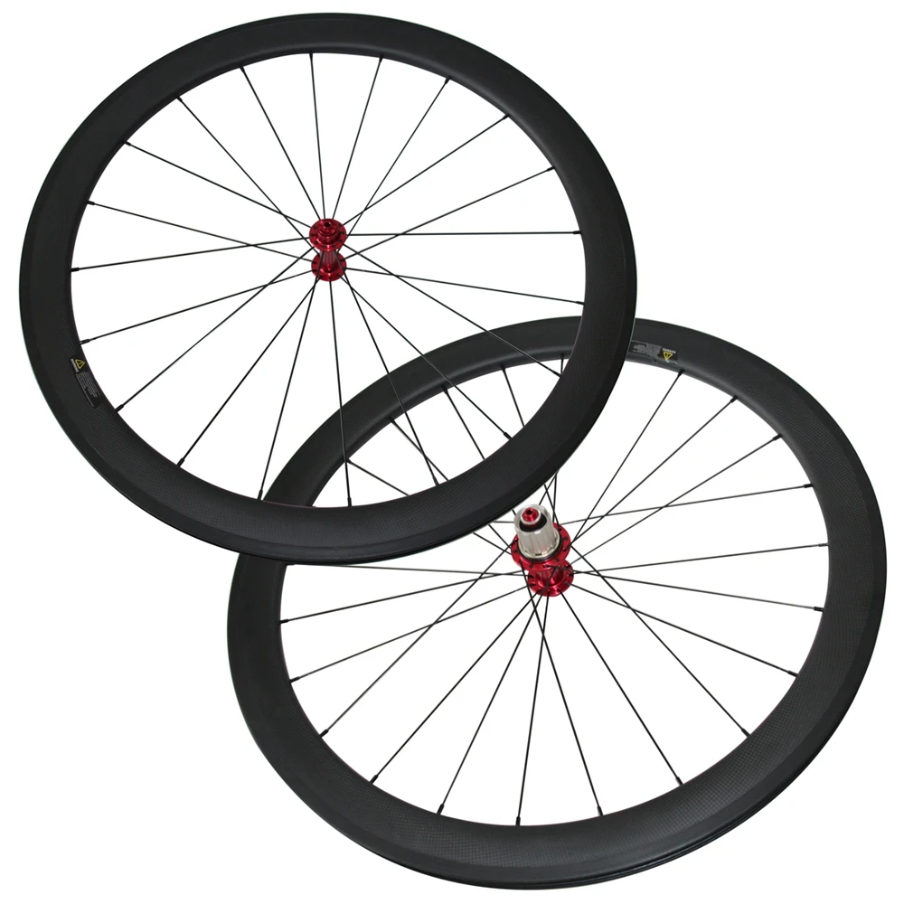 Clearance No Outer Holes SAT 700C Carbon Wheels  38/50/60mm Clincher Powerway R13 R36 Hub With Sapim CX-Ray CX Ray Tubeless Compatible 7
