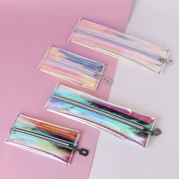 

Fashion Transparent Waterproof Cosmetic Bag TPU Travel Zipper Cosmetic Storage Beauty Washing Store Bag Easy To Carry