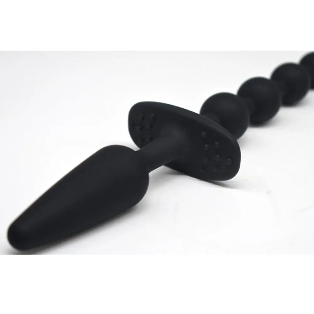 Anal Ball Butt Plug Large Size Black Beads Silicone Sex female G-spot Female Trainer Erotic Toy For women couples #4N |