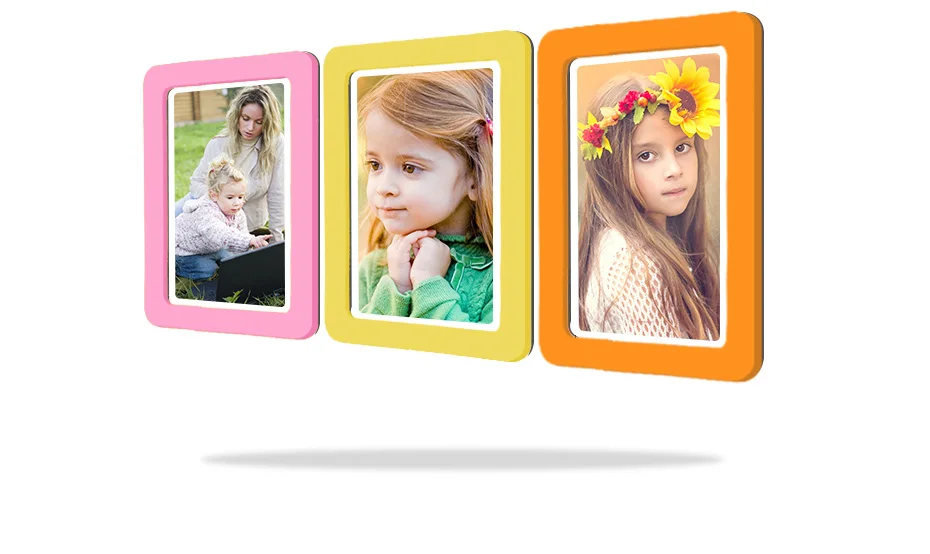 930 Magnetic Picture Frames Fridge Magnet Photo Frame Colorful Photo frames for Photos Home Room Wall Decor with EVA Surface_02