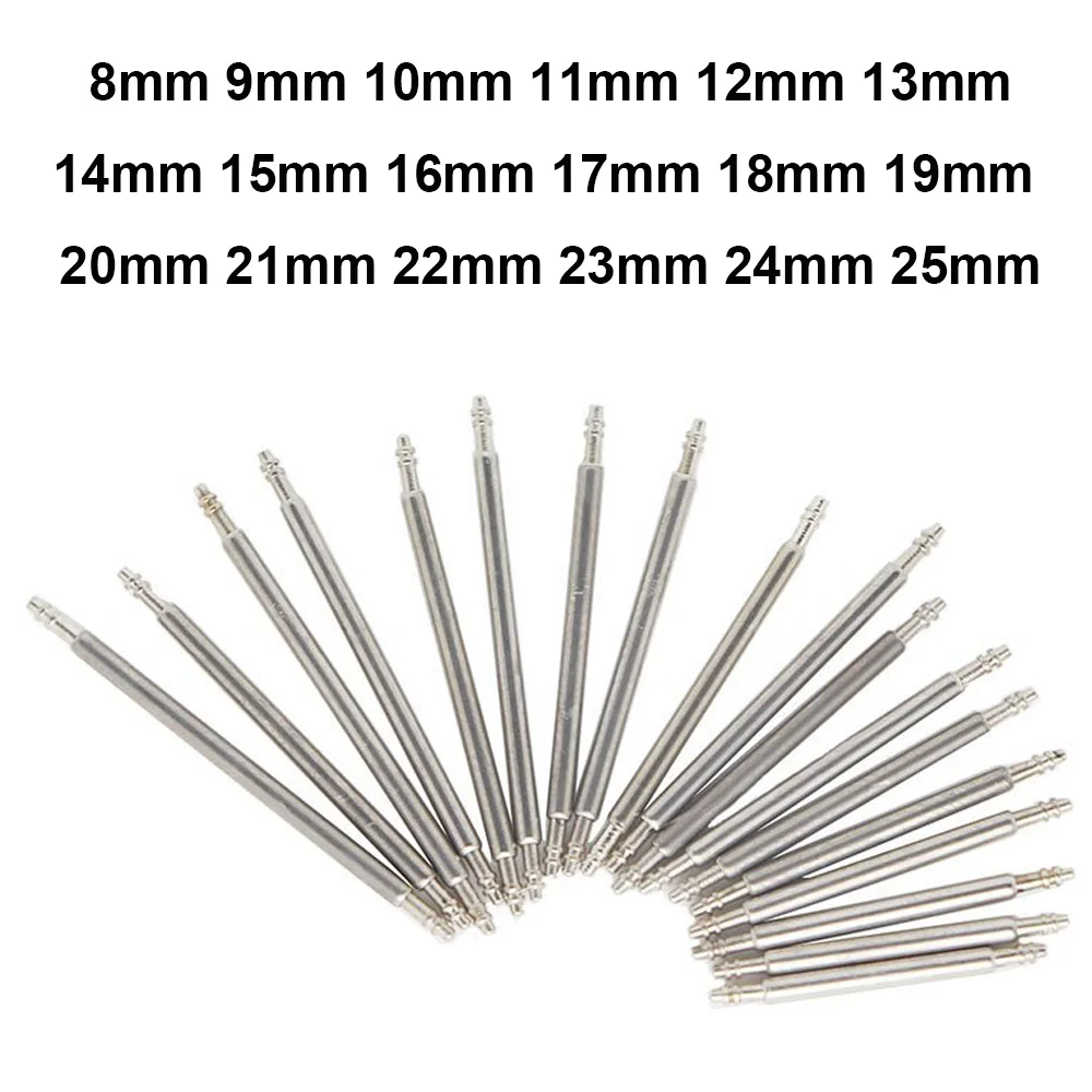 

180pcs Spring Bar Set 8-25MM Dia 1.5MM Watch Repair Tools Watch Band Strap Link Pin Stainless Steel Double Flange Watchmarker