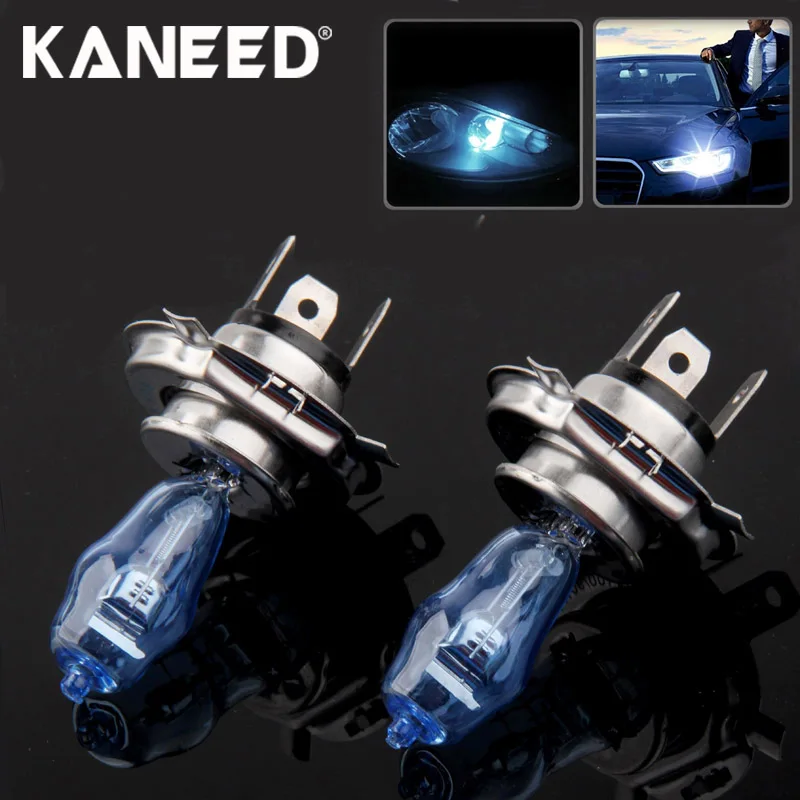

Car halogen headlight bulb HOD H4 Halogen Bulb Super White Car Headlight Bulb 12V 90/100W 6000K 2400 LM Price for Pair Auto Acce