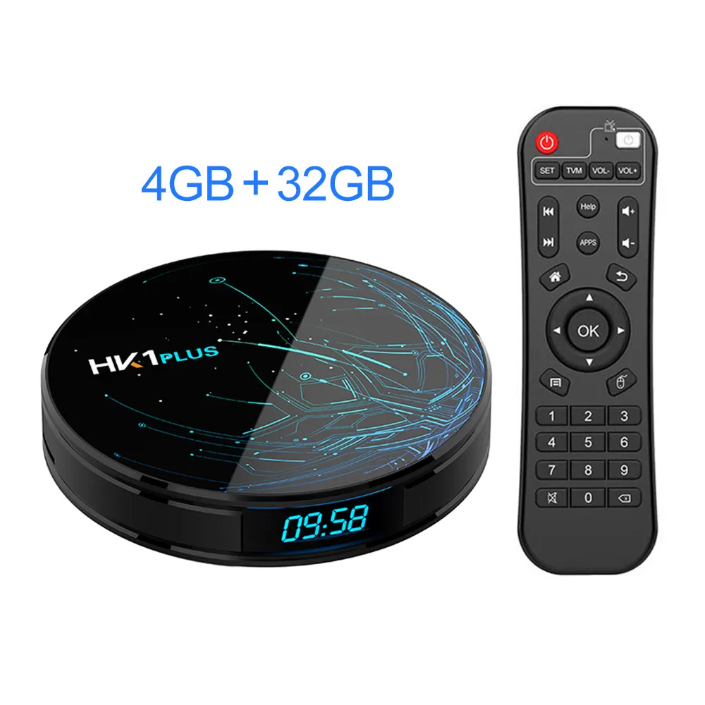 4 GB 64 GB Android 9,0 ТВ BOX Amlogic S905X2 4 ядра, Wi-Fi, BT4.0 H.265 4 K Netflix Youtube Google Play HK1 плюс X2 Смарт ТВ коробка - Цвет: 4GB32GB