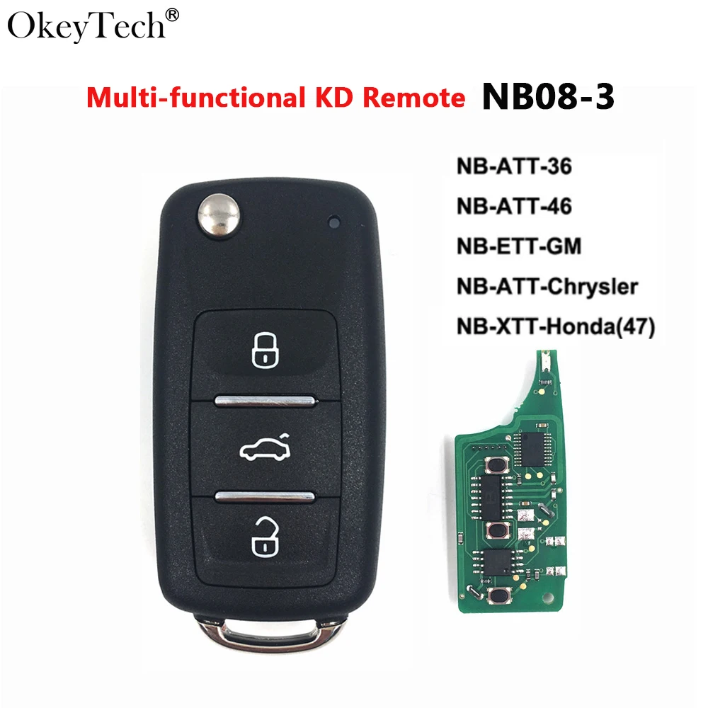 

Okeytech Multi-functional NB08 Universal Remote Control Key for All KD MINI B And NB Series Keys For KD900 Key Programmer