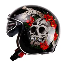 Casco de Moto MT, Moto Scooter 3/4, máscara abierta, Moto Vintage, Cruiser, cascos de montar, Casco de Moto