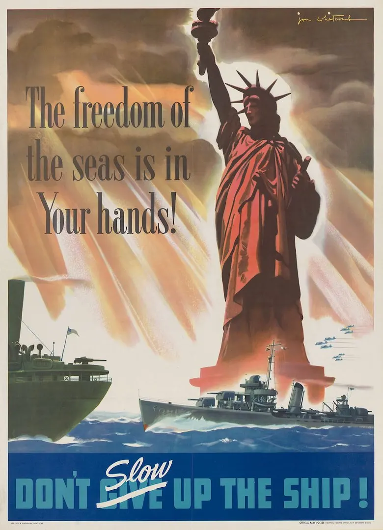 Винтажный пропагандистский постер США WW2 готовая к работе Классическая Картина