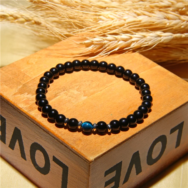 Bracelet Homme Perle Onyx