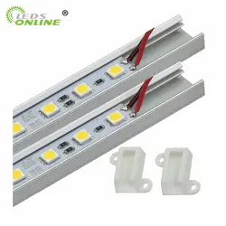 Новое поступление! 4 шт./лот, DC12V 50 см 36led SMD 5050 Жесткая света Газа, С U Тип алюминия слот