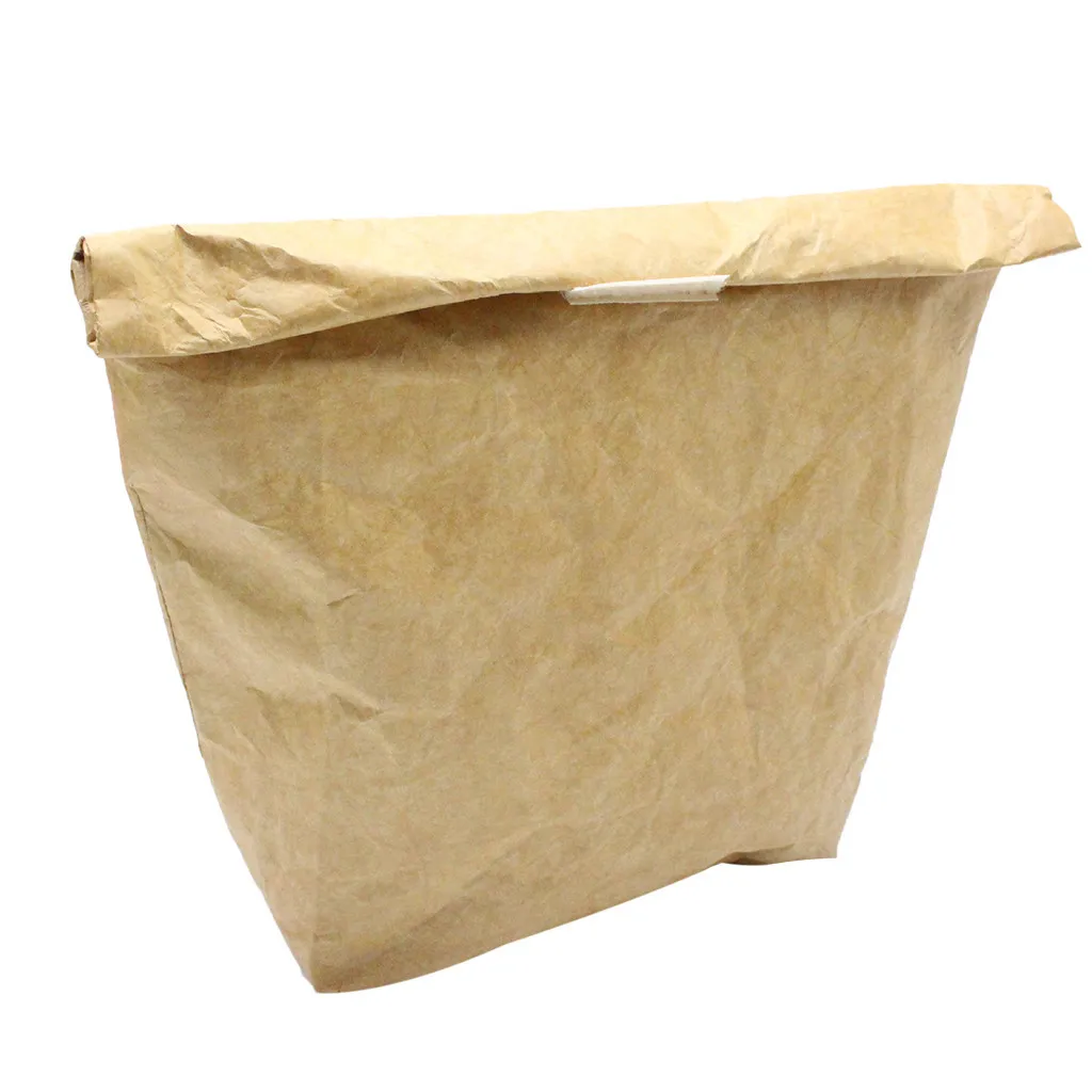 Портативный изолированный многоразовый бумажный ланч-мешок Прочный изолированный термо-крафт-бумажный Ланч-бокс с алюминиевой пленкой сумка для хранения продуктов
