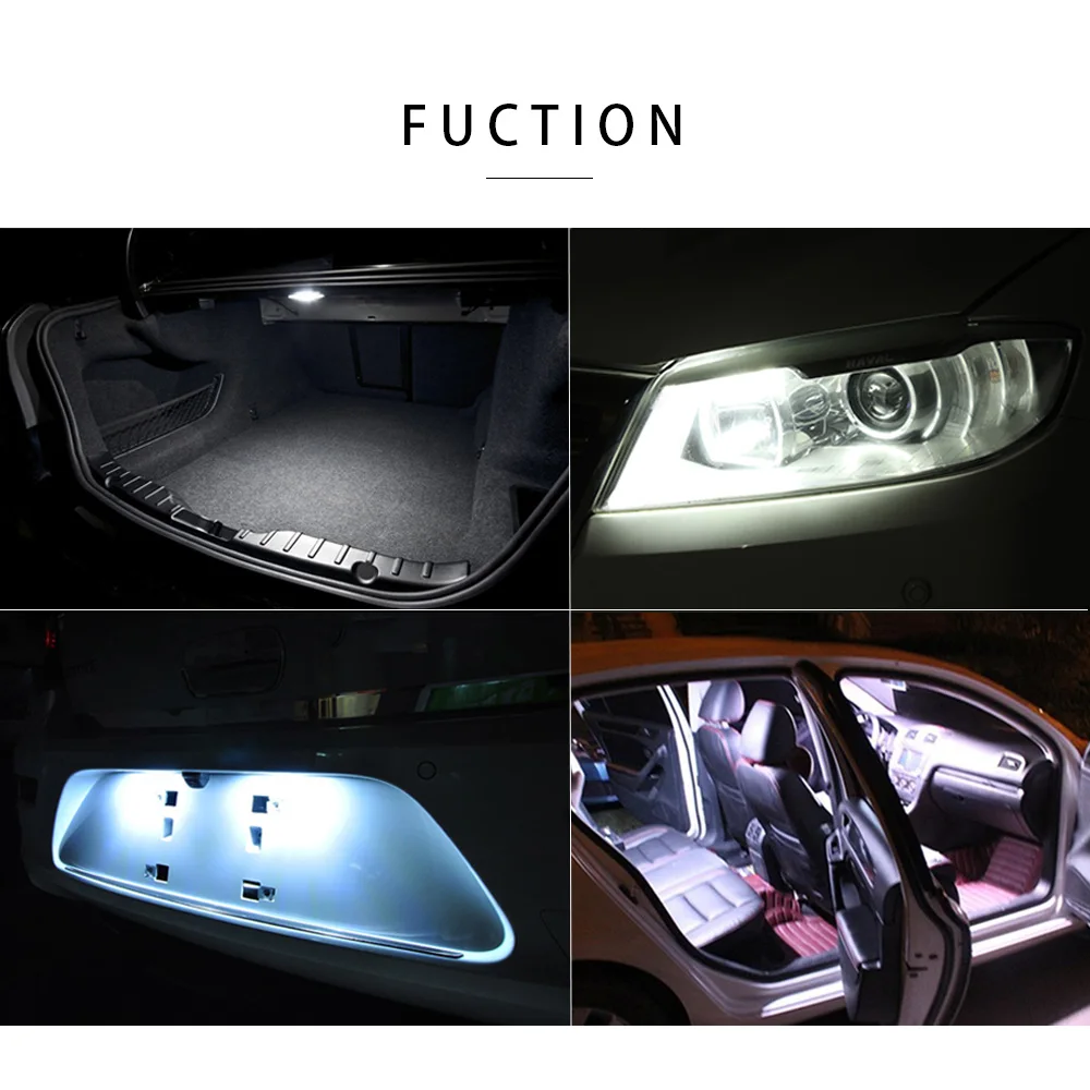 1 шт. светодиодный автомобильная светодиодная лампа T10 W5W 3030 12