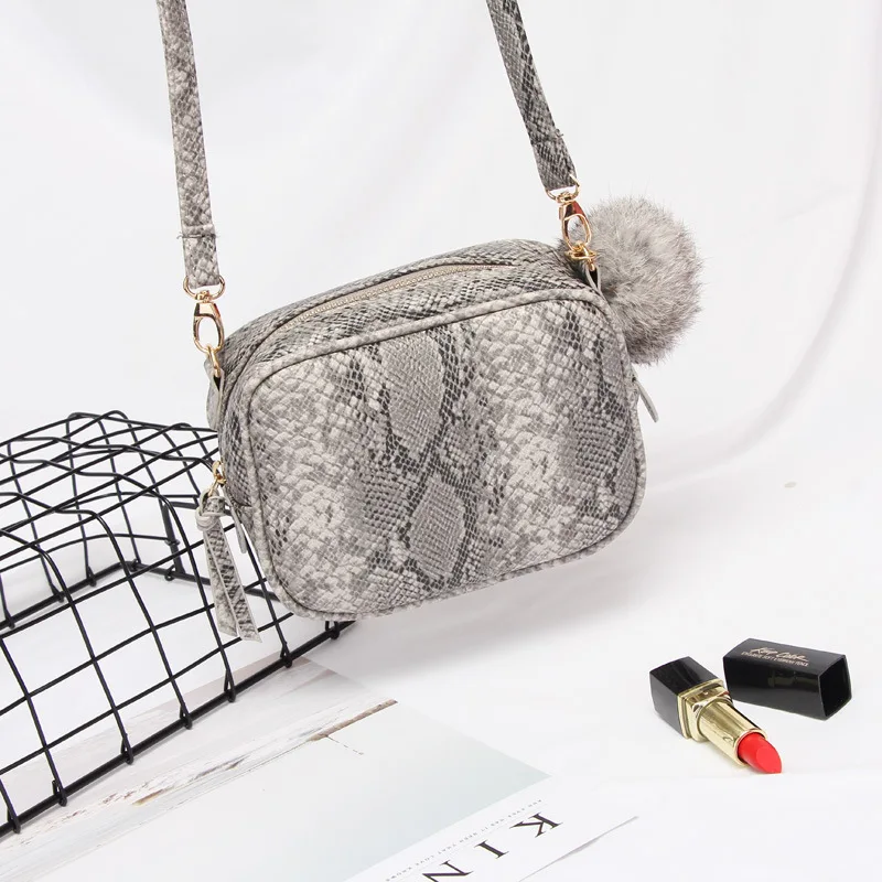 Ретро змеиная кожа мини Маленькая женская сумка через плечо тоут Bolsa Feminina|Сумки с