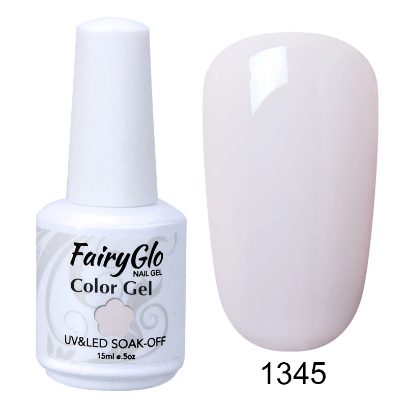 FairyGlo 15 мл УФ-гель для ногтей впитывающийся Гель-лак Полуперманентная краска гель Гибридный гель покрытые лаком ногти лак Эмаль лак - Цвет: G1345