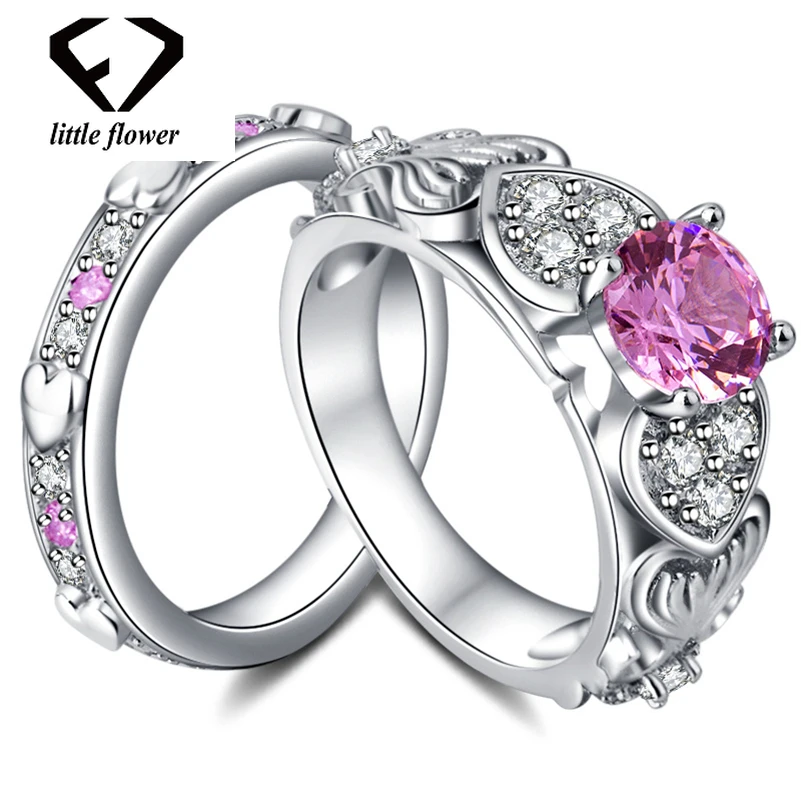

S925 Sliver Sterling Diamond Ring Set for Women Luxury Bizuteria Wedding Jewelry 925 Bague Etoile Peridot Anel Gemstone Rings