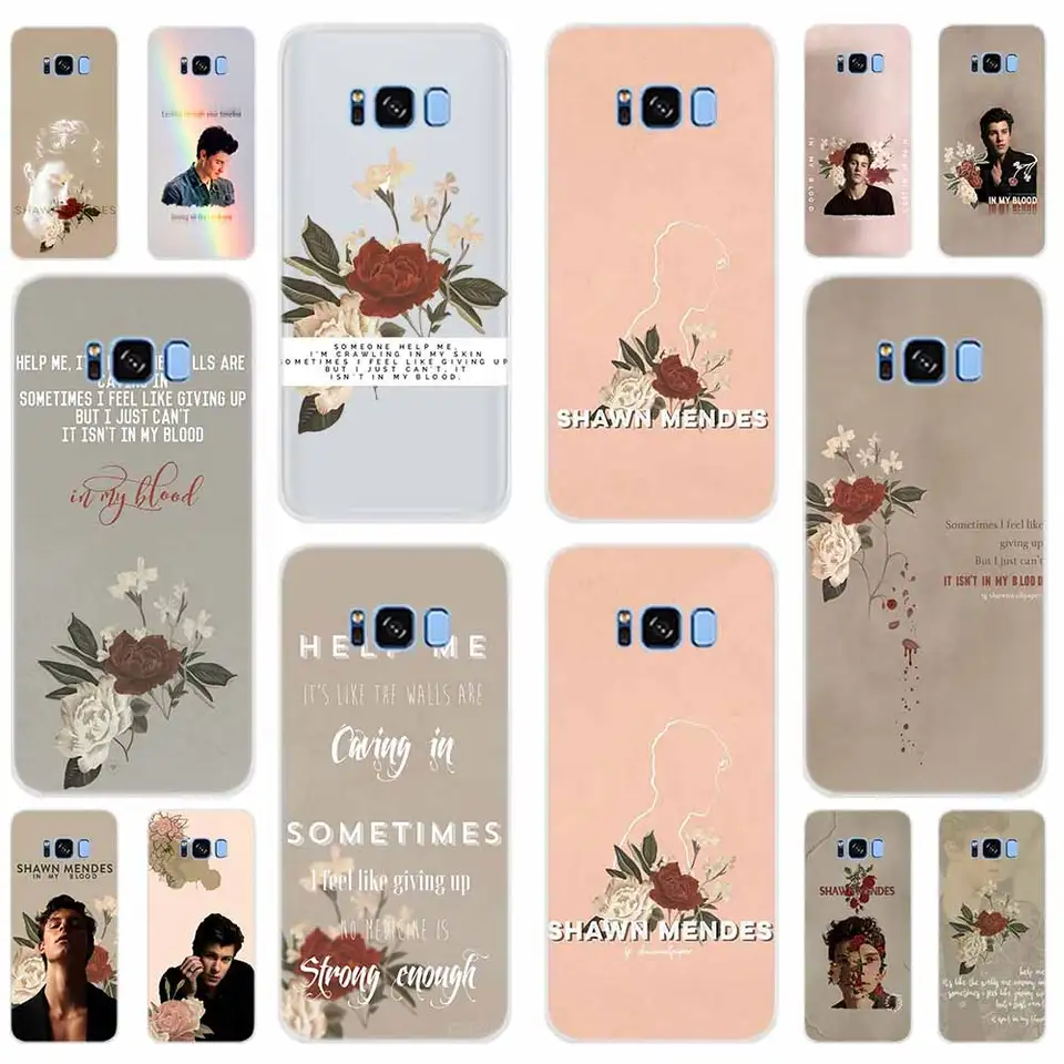 Cute Wallpaper Shawn Mendes Pattern Case For Samsung Galaxy S8 S9 S10 S20 Plus Note 10 9 8 Cover For Samsung S10e S7 Edge Uitra Aliexpress