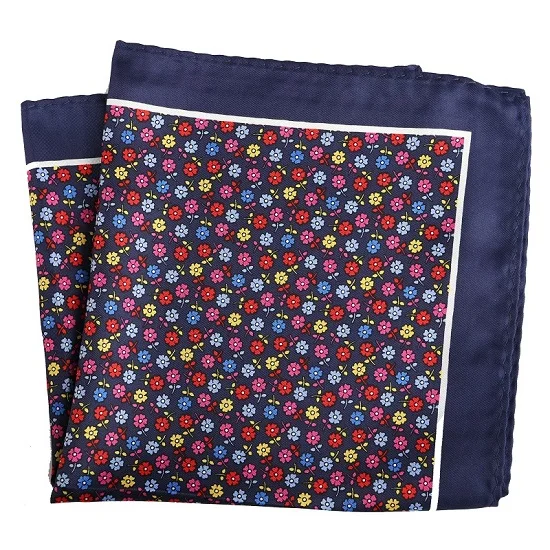 PH110 Pocket Square Портной Смит мужской платок цветочный якорь клетчатый горошек печатных носовой платок из полиэстера бизнес Карманный квадратный 33x33 CM - Цвет: PH110 Pocket Square