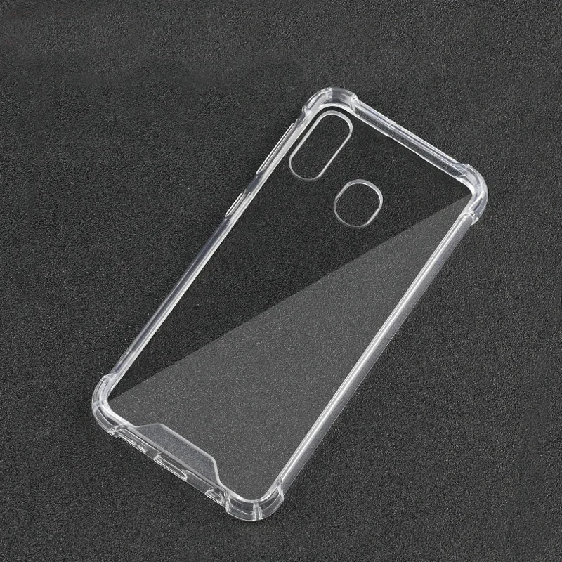 50PCS/LOT Shockproof Clear Transparent PC Back TPU Bumper Scratch Protection Case Cover for Samsung galaxy A20E | Мобильные телефоны