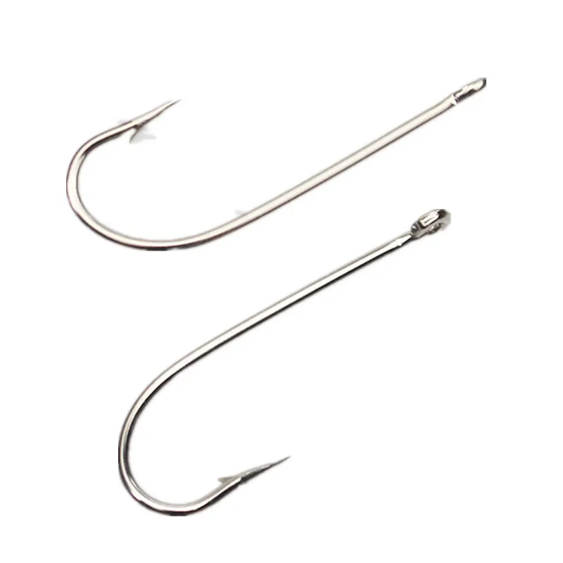 1PCS High Carbon Steel Barbed Fish Hook Baitholder Fishing Hooks Worm Pond Fish Bait Holder Size 16.5mm