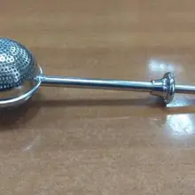 200 шт удобный шаровой формы из нержавеющей стали серебряный толчок стиль Чай Infuser ситечко чай приспособление для заварки