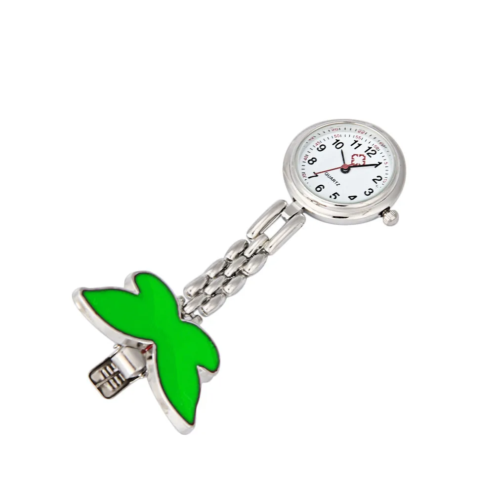Высококачественные модные часы для медсестры с бабочкой Женская Сережка-на брелоке Подвеска для броши часы с подвеской карманные часы Relogio Feminino