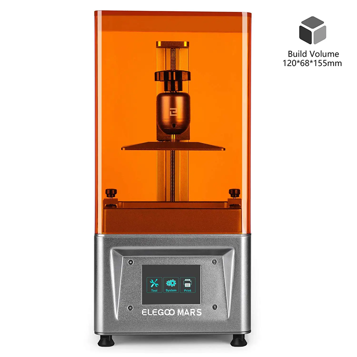 ELEGOO المريخ UV Photocuring LCD 3D طابعة مع 3.5 'الذكية اللمس شاشة ملونة خارج الخط طباعة 4.72\
