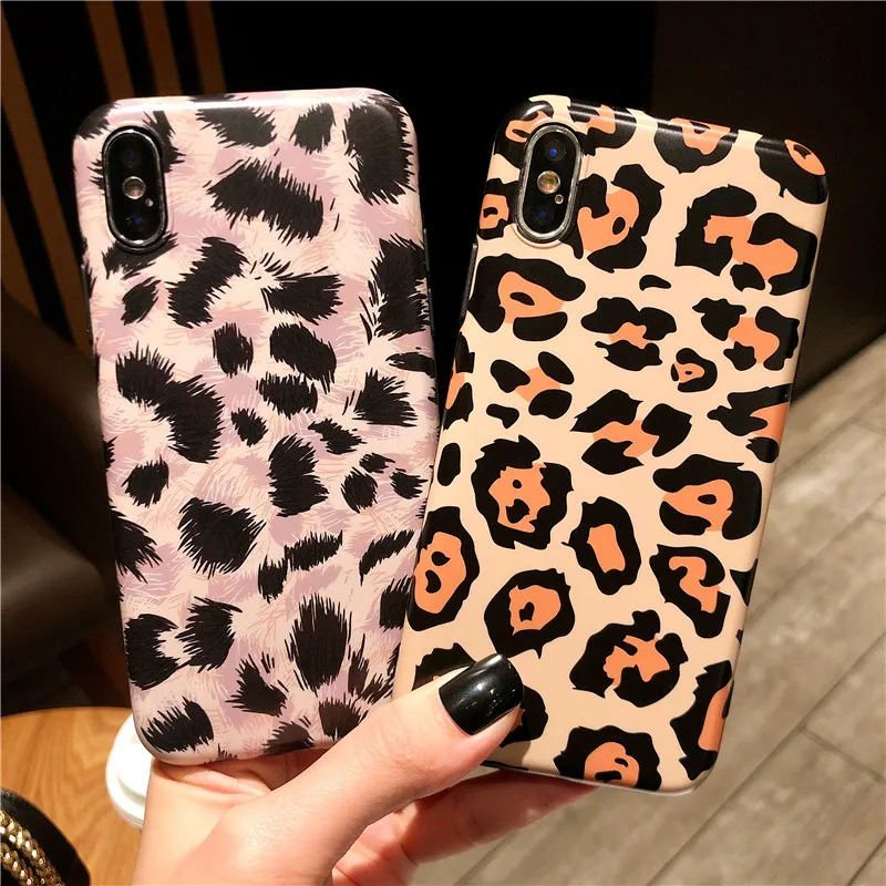 

Fashion Style Leopard Phone Cases for iPhone X XR XS Max Top Quality Soft Full Protective Back Cover For iPhone 6 6s 7 8 Plus