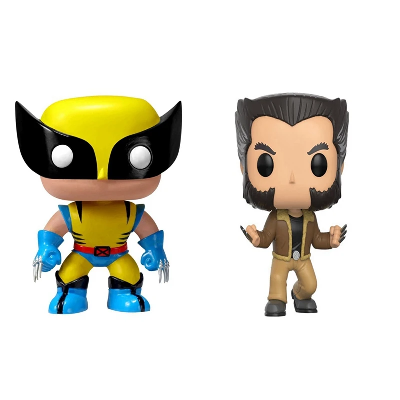 

10cm Super Hero Xman Logan Wolverine POP Action Figure Toys Doll NO Color box