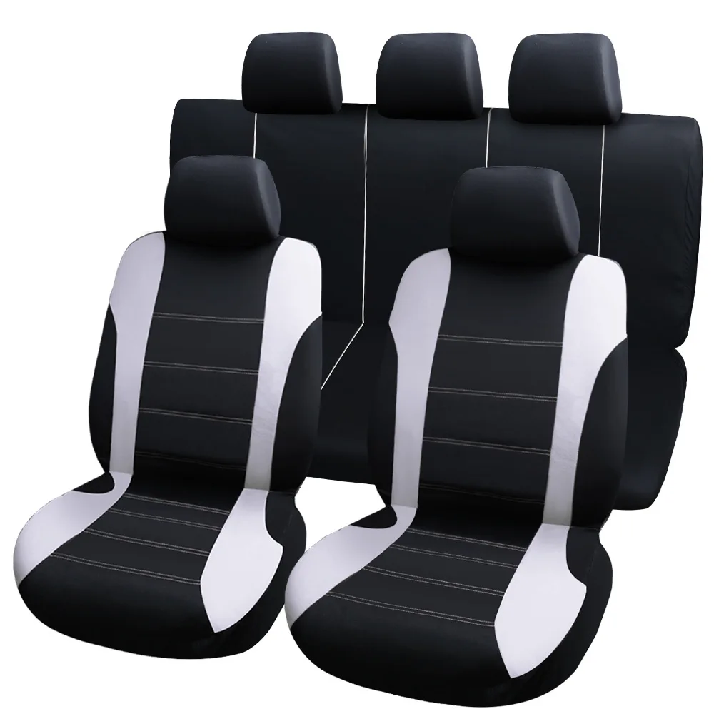 Tanie 9 sztuk uniwersalne pokrowce na siedzenia samochodowe auto protect pokrowce pokrowce na siedzenia samochodowe fo kalina grantar lada priora renault logan