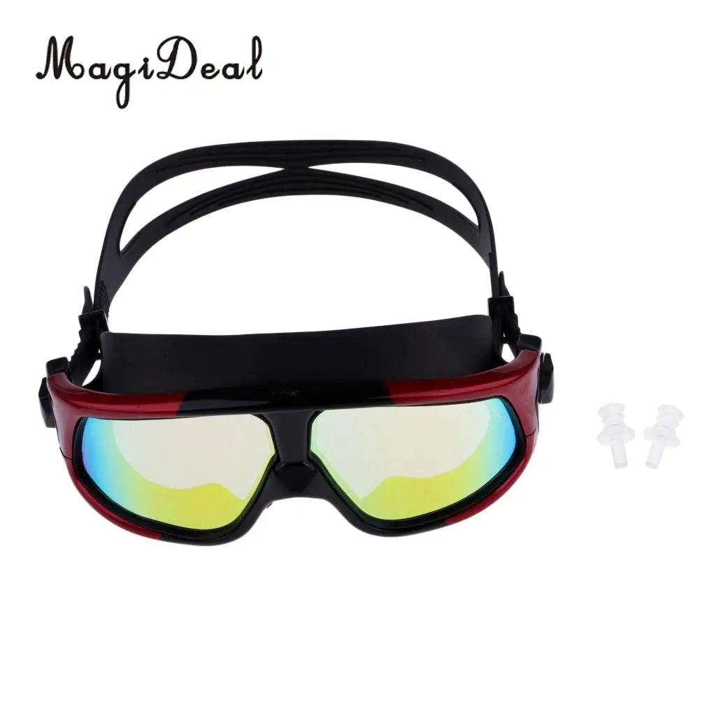MagiDeal Unisex Anti-Fog Diving Mask Snorkeling Kayak Goggles w/ Ear Plug for Water Sports Freediving Swimming SCUBA Snorkeling