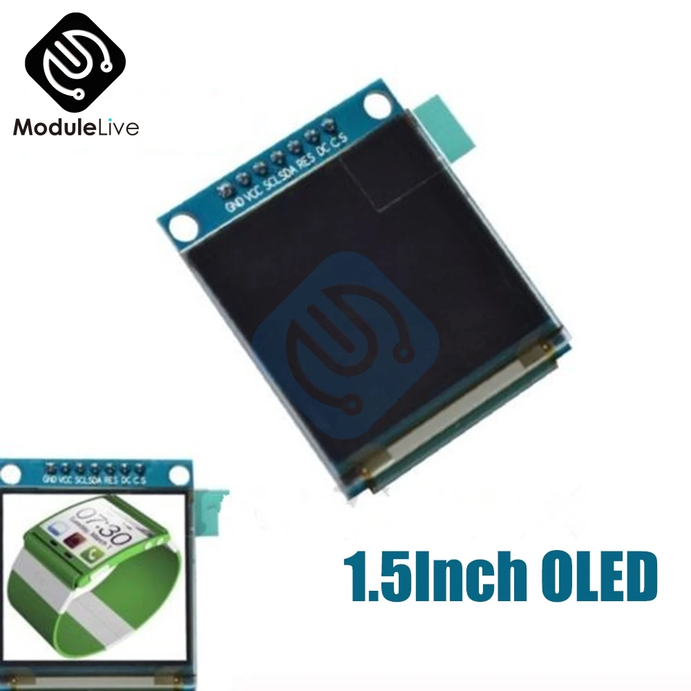 1,5 дюймов 1,5 ''7PIN полноцветный OLED модуль экран дисплея SSD1351 привод IC 128(RGB)* 128 SPI интерфейс для 51 STM32 Arduino